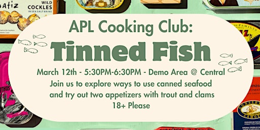 Imagem principal do evento Cooking Club - Tinned Fish
