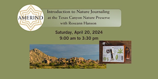 Primaire afbeelding van Introduction to Nature Journaling with Roseann Hanson