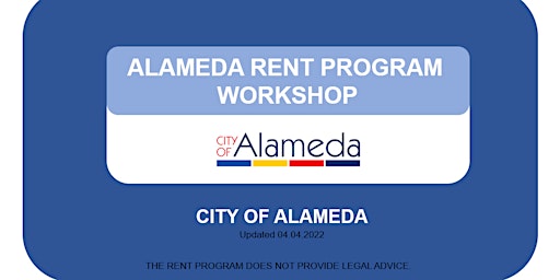 Hauptbild für Copy of Alameda Rent Program Informational Workshop