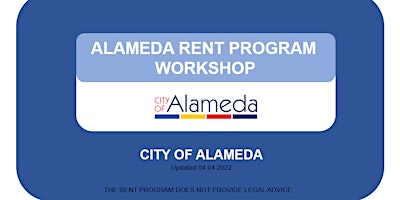 Copy of Alameda Rent Program Informational Workshop primary image