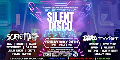 Hauptbild für Electronic Silent Disco Festival at 500 Pearl! (3 Rooms!) - 5/24/24