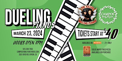 The Killer Dueling Pianos at Campos! primary image