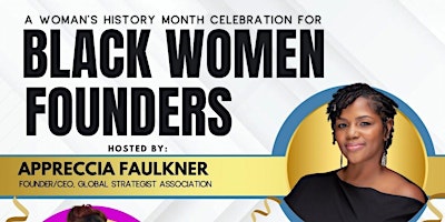 Primaire afbeelding van Black Women Founder's Toast