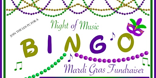 Imagen principal de Madi Gras Masquerade Music Bingo Fundraiser