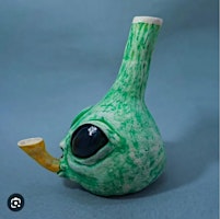 ”Friday Workshop” Alien Clay Water pipe - Glaze and Blaze primary image