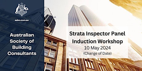 ASBC  Strata Inspector Panel Induction Workshop - Registration