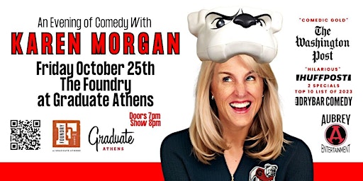 Primaire afbeelding van Evening of comedy with Karen Morgan  @ The Foundry at Graduate Athens