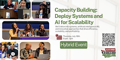 Capacity Building: Deploy Systems and AI for Scalability