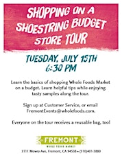 Shopping on a Shoestring Budget Store Tour primary image