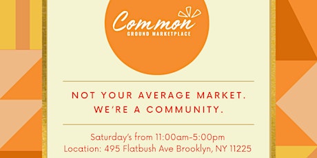 Common Ground Marketplace: Pop-up Market