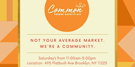 Common Ground Marketplace: Pop-up Market primary image