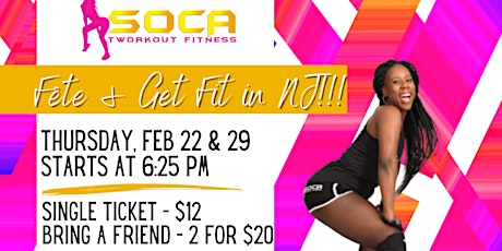 Imagen principal de Soca Tworkout Fitness: Fête and Get Fit in Maplewood, NJ!!!