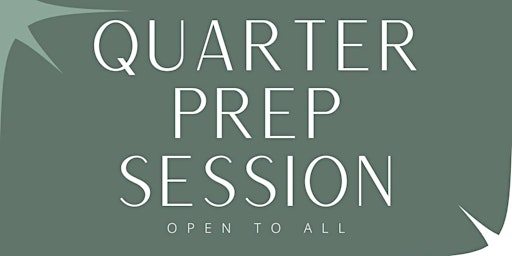 Imagem principal de Quarter 3 Prep Session | Virtual