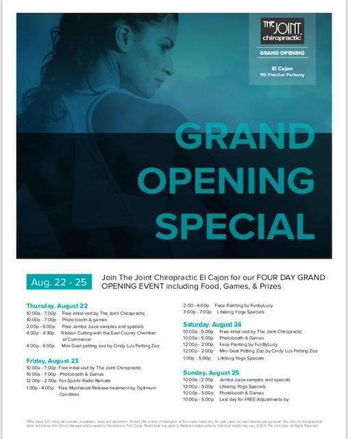 The Joint Chiropractic Grand Opening