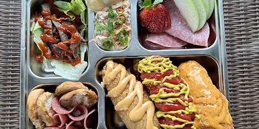 Korean Inspired Charcuterie Bento Box Making Class with Wine Pairings primary image