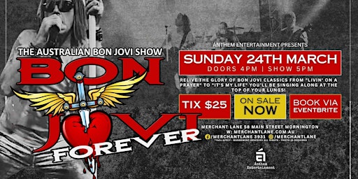 Bon Jovi Forever - The Australian Bon Jobi Show LIVE at Merchant Lane primary image