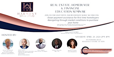 Imagem principal do evento Homebuyer & Real Estate Education Seminar