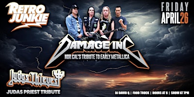 Primaire afbeelding van DAMAGE INC. (Metallica Tribute) + JUDAS THIEVES (Judas Priest Tribute)