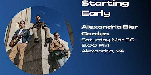 Hauptbild für Starting Early - Live Music Saturday Night #AlexandriaBierGarden