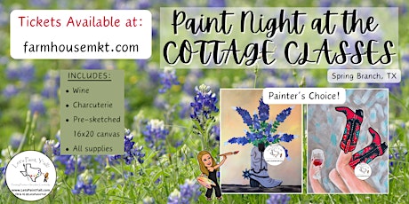 Paint Night at THE COTTAGE CLASSES  primärbild