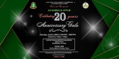 Imagem principal do evento 20th Chapter Anniversary Gala
