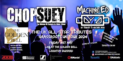 Imagem principal do evento Chop Suey + Machine Ed Tributes to System Of A Down & Machine Head Live