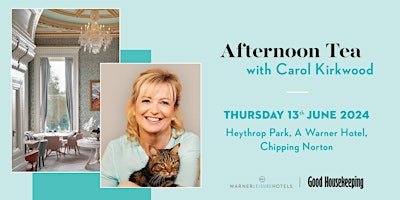 Imagem principal do evento Good Housekeeping Afternoon Tea  with Carol Kirkwood