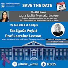 The 10th Annual Laura Sadler Memorial Lecture primary image