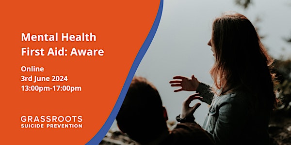 Mental Health First Aid: Half Day Aware - Online