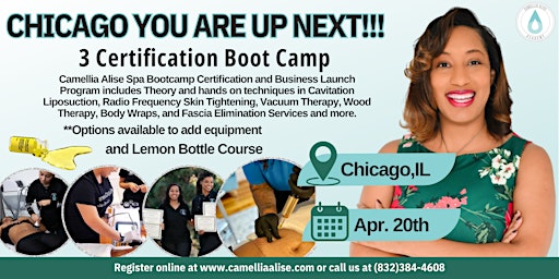 Imagem principal do evento Chicago - Spa Bootcamp Certification and Business Launch Program