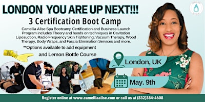 Primaire afbeelding van London- Spa Bootcamp Certification and Business Launch Program