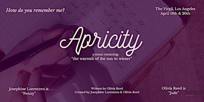 Apricity, the Play. primary image