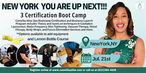 Imagem principal de NewYork, NY- Spa Bootcamp Certification and Business Launch Program