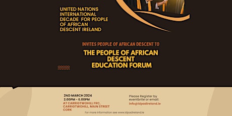 People of African Descent Education Forum primary image