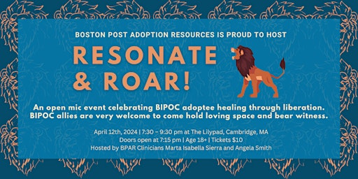 Resonate & Roar - April 12, 2024 primary image