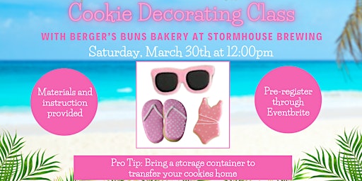 Cookie Decorating Class with Berger's Buns Bakery at Stormhouse Brewing primary image
