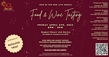 Imagen principal de Better Community Living, Inc. 15th Annual Food & Wine Tasting