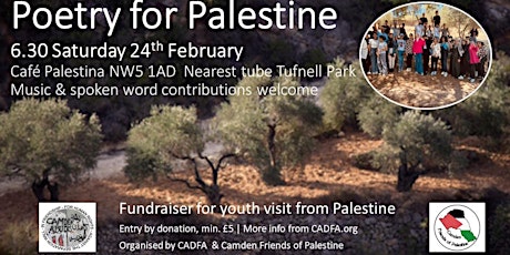 Imagem principal do evento Poetry for Palestine