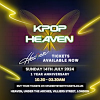 K-POP ONE YEAR ANNIVERSARY @ HEAVEN - SUNDAY 14TH JULY primary image