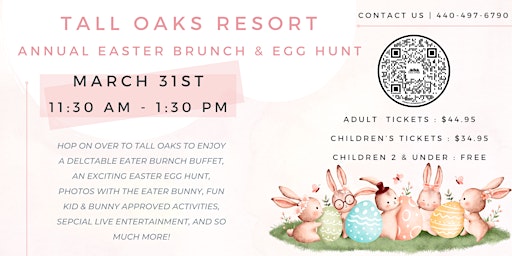 Immagine principale di Tall Oaks Signature Event | Annual Easter Brunch & Egg Hunt 