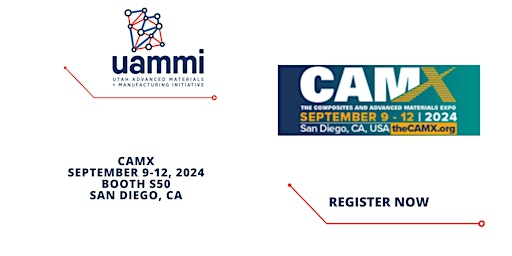 Imagen principal de CAMX September 9-12, 2024 Booth S50 Sand Diego, CA