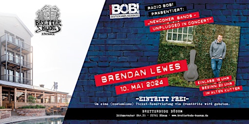 Radio Bob Newcomer Konzert - Brendan Lewes primary image