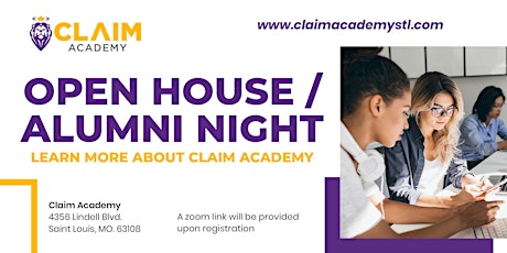 Open House & Alumni Night: Learn more about Claim Academy