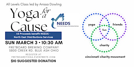 Primaire afbeelding van Yoga for a Cause - benefitting NEEDS