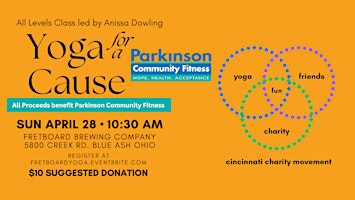 Imagem principal do evento Yoga for a Cause - benefitting Parkinson Community Fitness