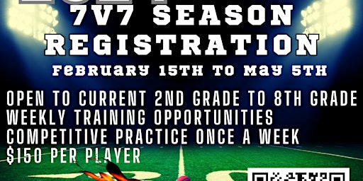 2024 Season Registration 7v7 Big Man Relay Cheer primary image