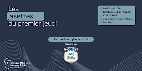 Les jasettes du premier jeudi : La fraude et cybersécurité