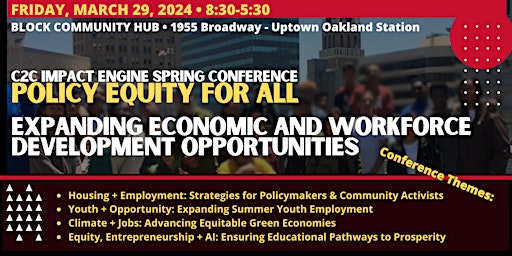 Policy Equity Conference: Advancing Economic & Workforce Development primary image