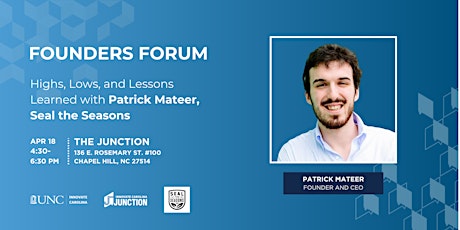 Founders Forum: Patrick Mateer, Seal the Seasons