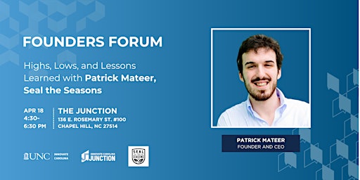 Imagem principal de Founders Forum: Patrick Mateer, Seal the Seasons